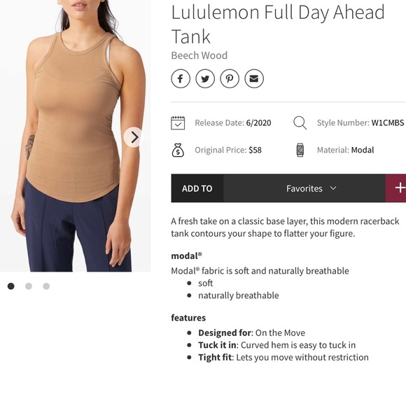 LULULEMON full day ahead tank - Picture 6 of 6